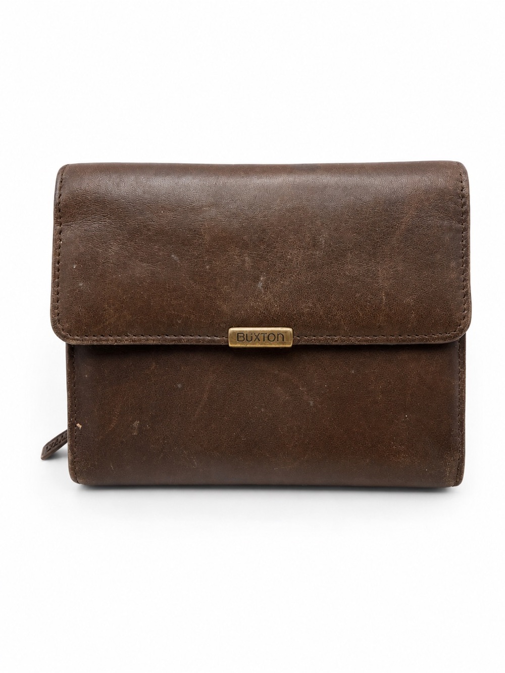 Buxton Vintage Velvet Touch Cowhide Trifold Wallet